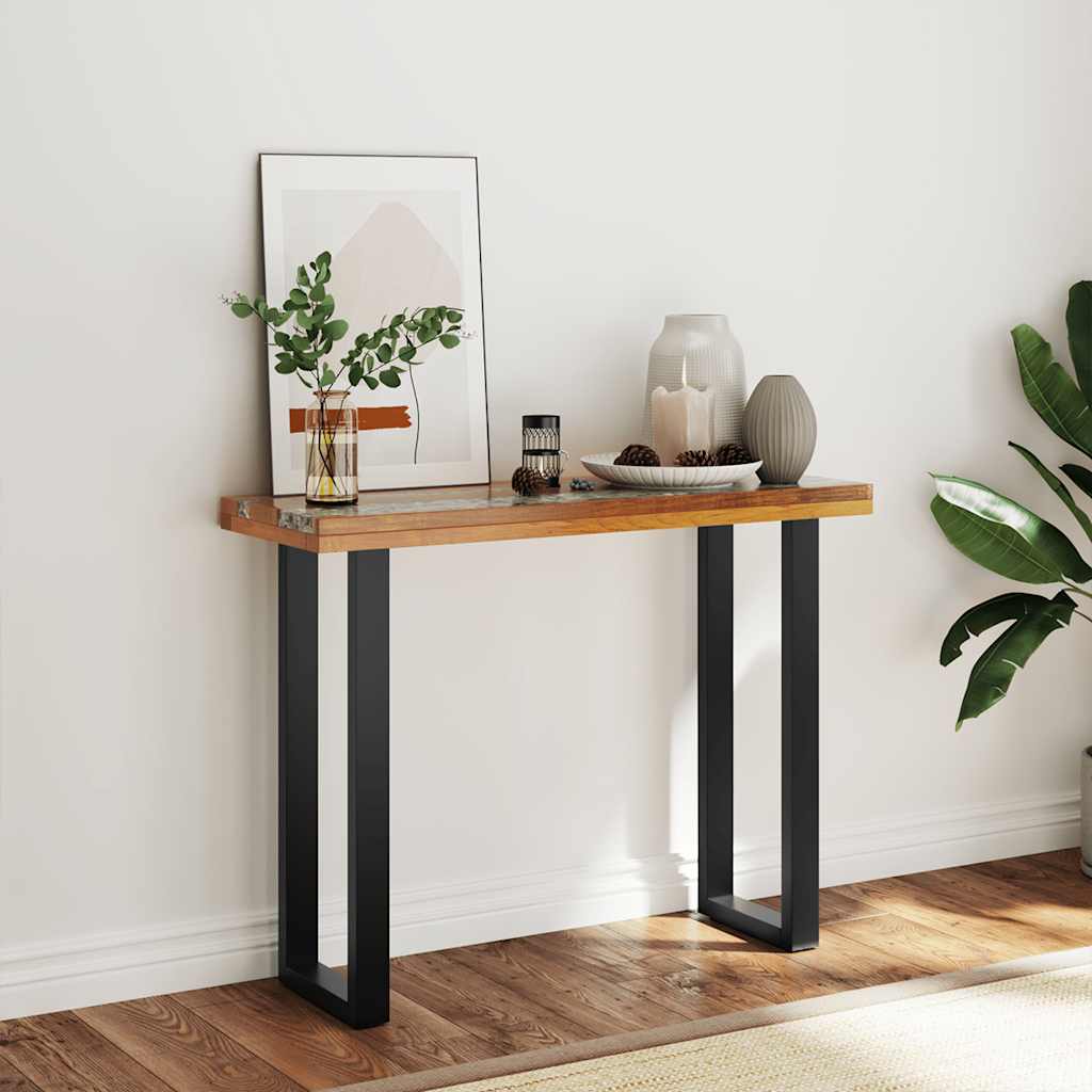 Tavolo Consolle in Teak 100x35x75 cm