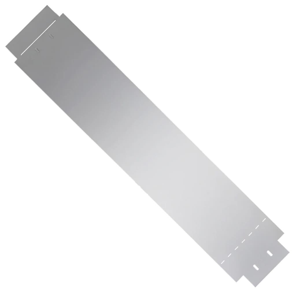 Pannelli di Recinzione per Prato 5 pz Acciaio Zincato 100x19 cm