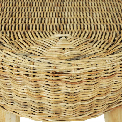 Panca da Ingresso 110x35x45 cm in Rattan Naturale