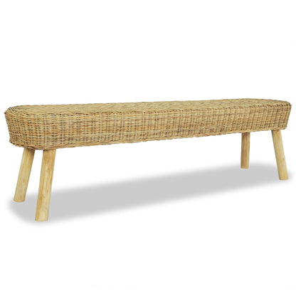 Panca da Ingresso 110x35x45 cm in Rattan Naturale