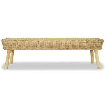 Panca da Ingresso 110x35x45 cm in Rattan Naturale