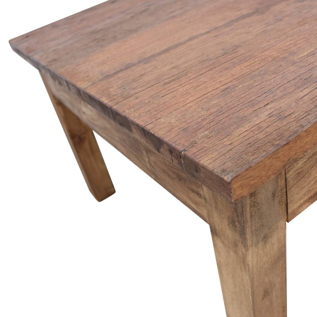 Tavolino da Salotto in Legno Massello di Mogano 98x73x45 cm