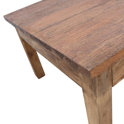 Tavolino da Salotto in Legno Massello di Mogano 98x73x45 cm