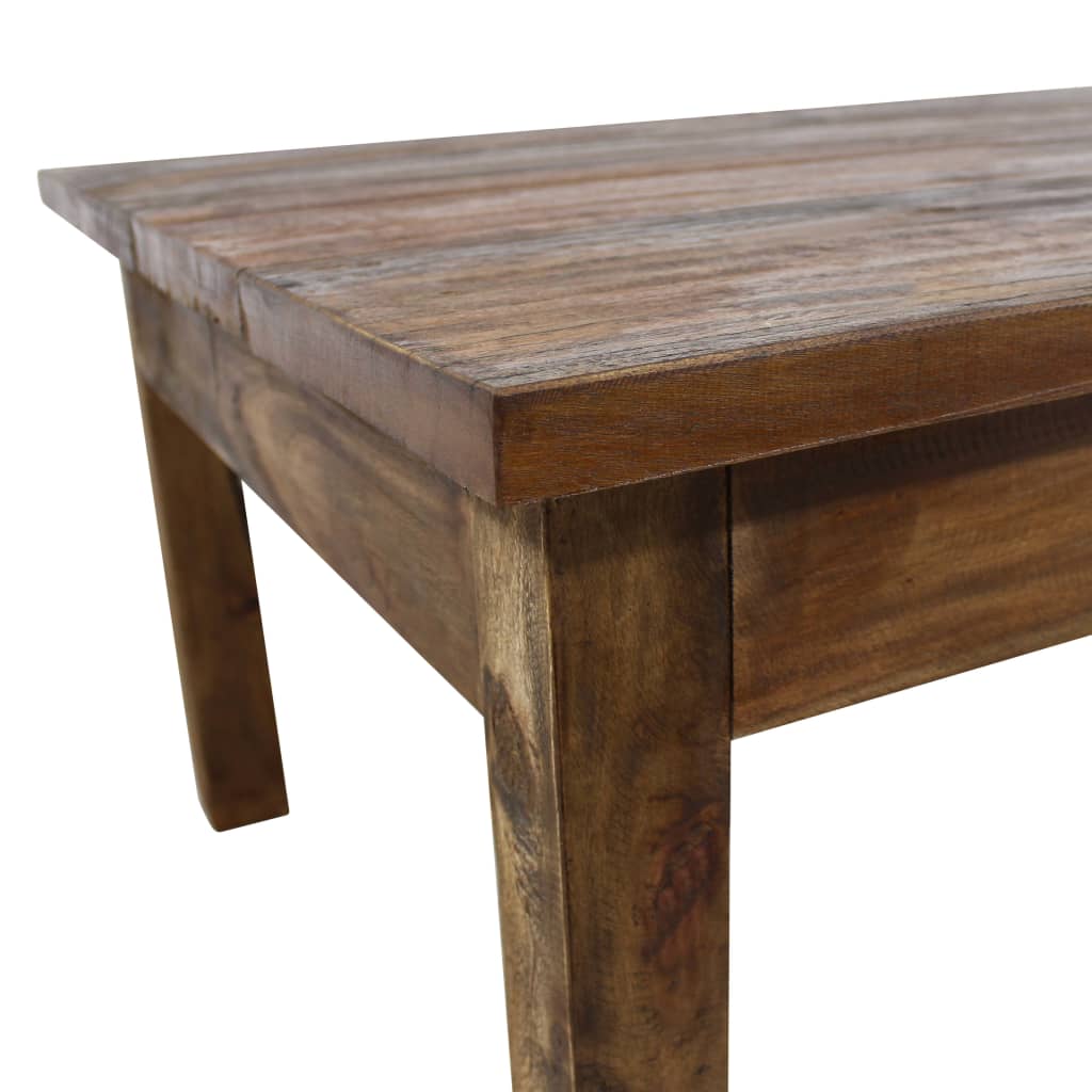 Tavolino da Salotto in Legno Massello di Mogano 98x73x45 cm