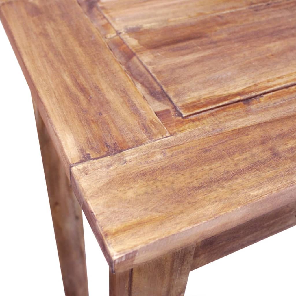 Tavolo Consolle in Legno Massello di Mogano 123x42x75 cm