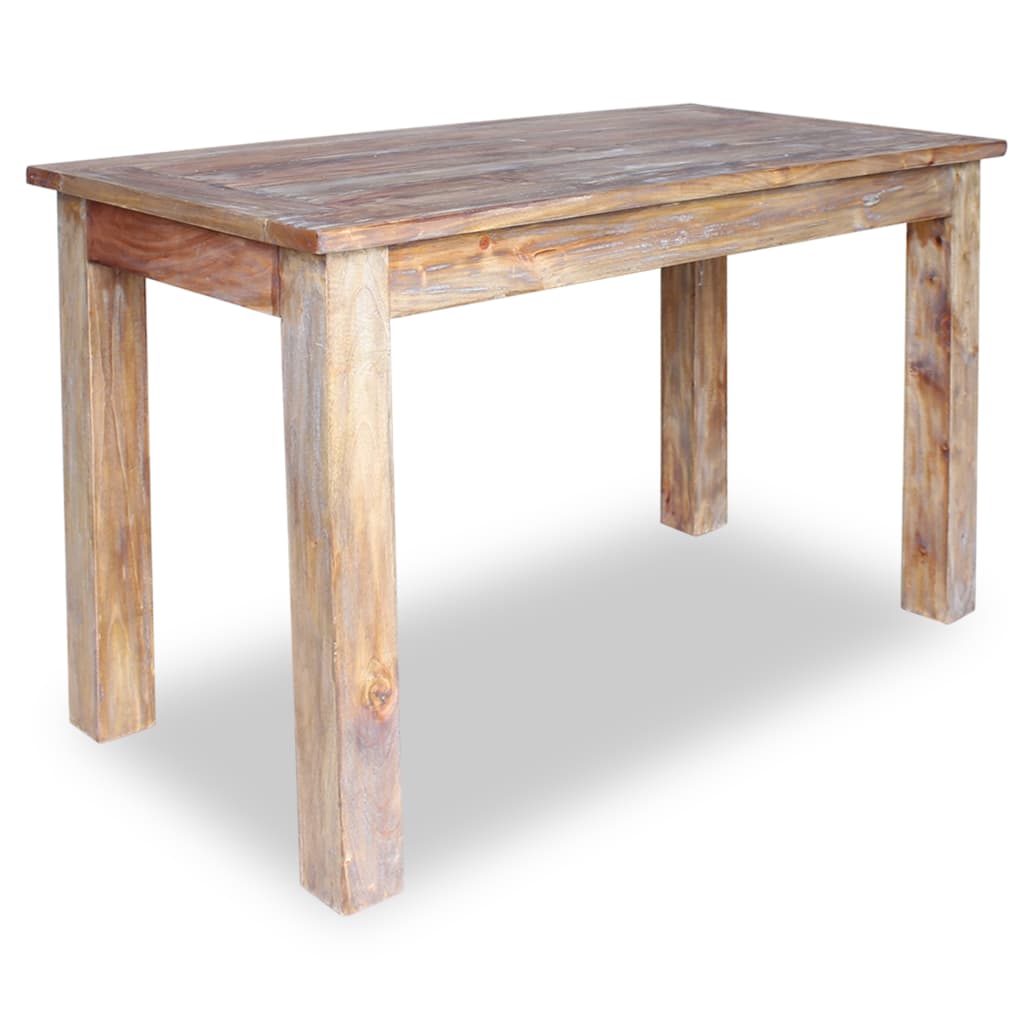 Tavolo da Pranzo in Legno Massello di Mogano 120x60x77 cm