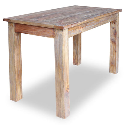 Tavolo da Pranzo in Legno Massello di Mogano 120x60x77 cm