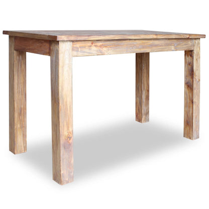 Tavolo da Pranzo in Legno Massello di Mogano 120x60x77 cm