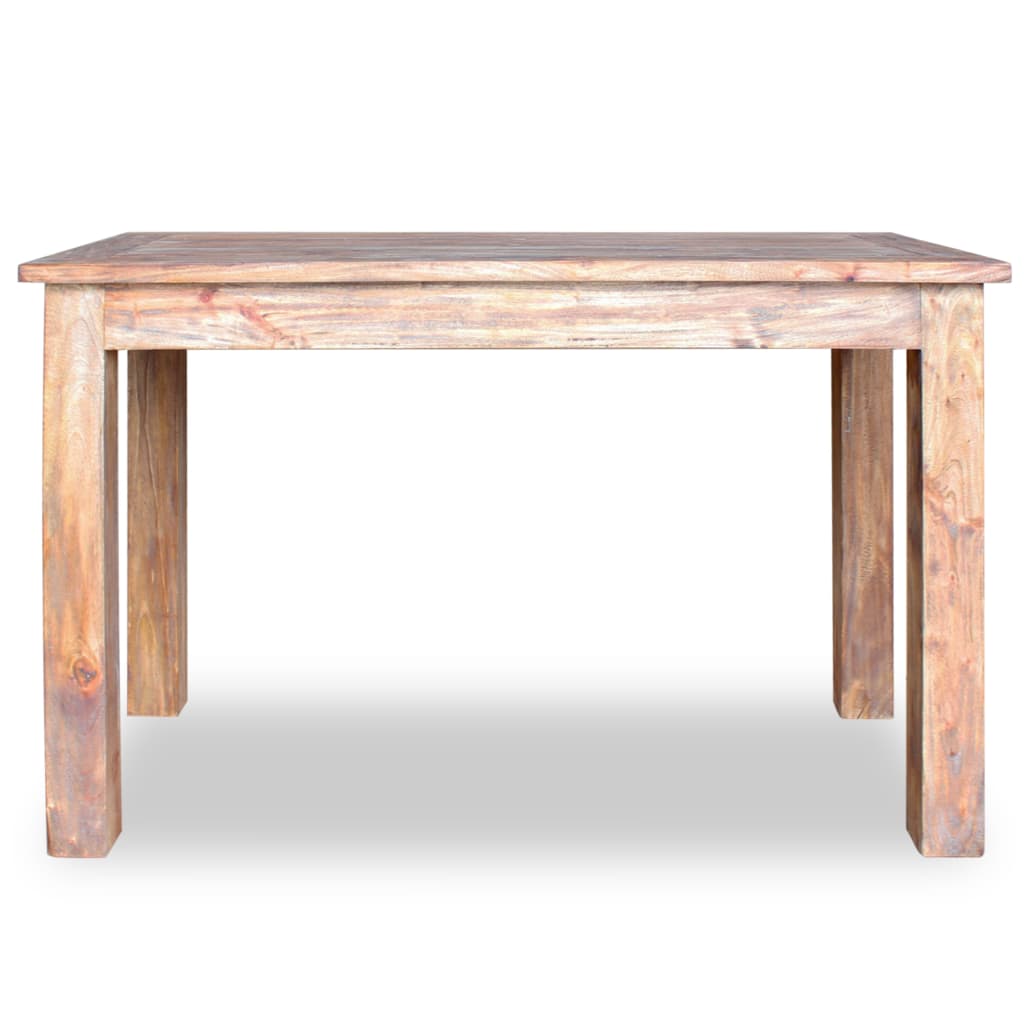 Tavolo da Pranzo in Legno Massello di Mogano 120x60x77 cm