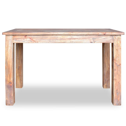 Tavolo da Pranzo in Legno Massello di Mogano 120x60x77 cm