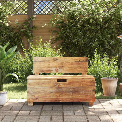 Panca in Legno Massello di Mogano 86x40x60 cm