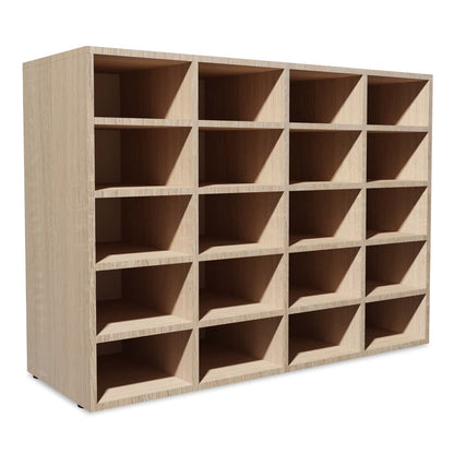 Scarpiera in Legno Multistrato 92x30x67,5 cm Rovere