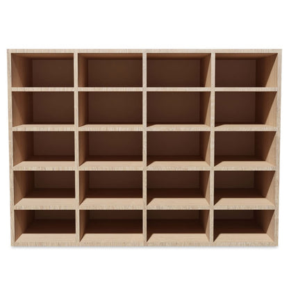 Scarpiera in Legno Multistrato 92x30x67,5 cm Rovere