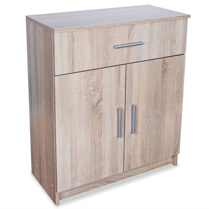 Credenza in Legno Multistrato 71x35x88 cm Rovere