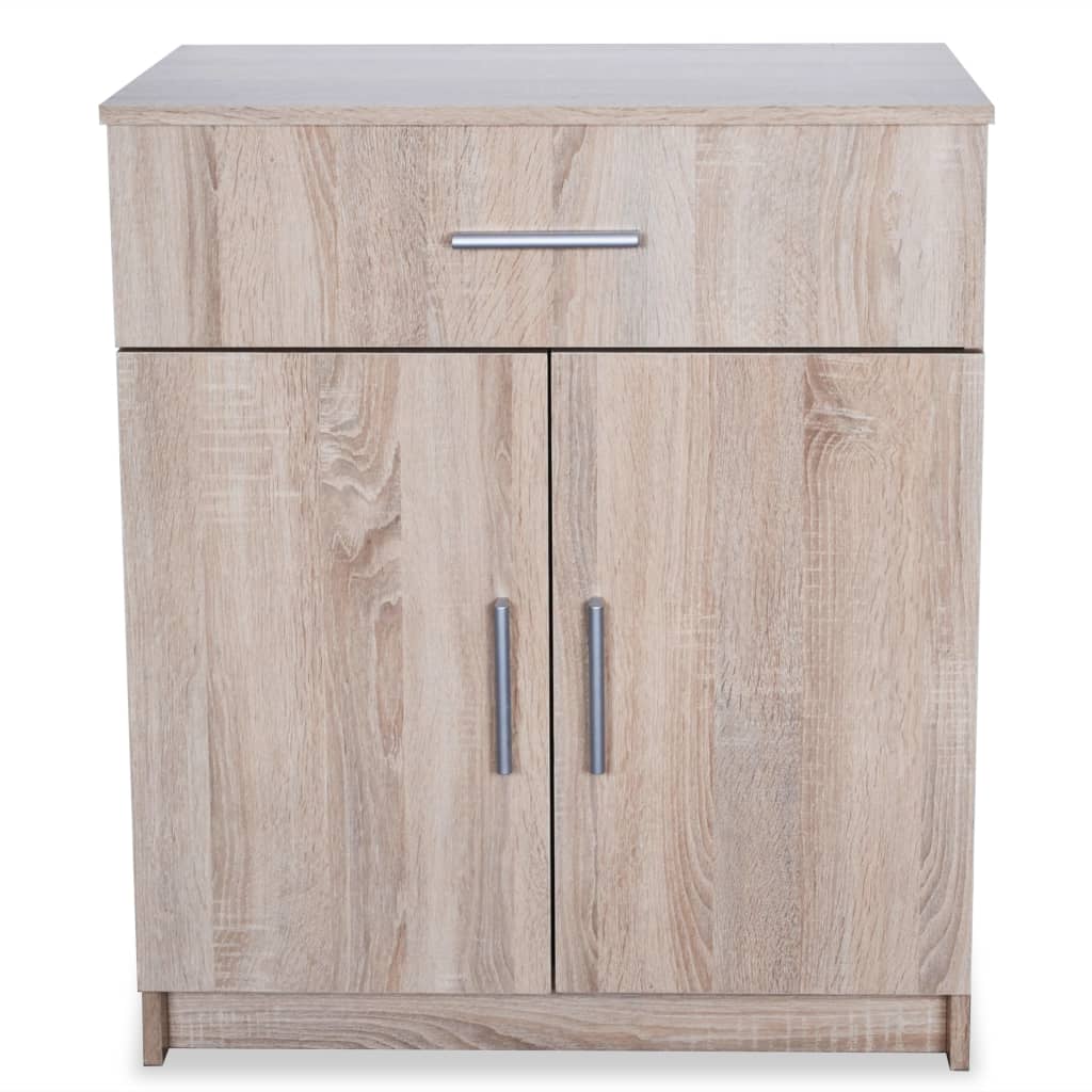 Credenza in Legno Multistrato 71x35x88 cm Rovere