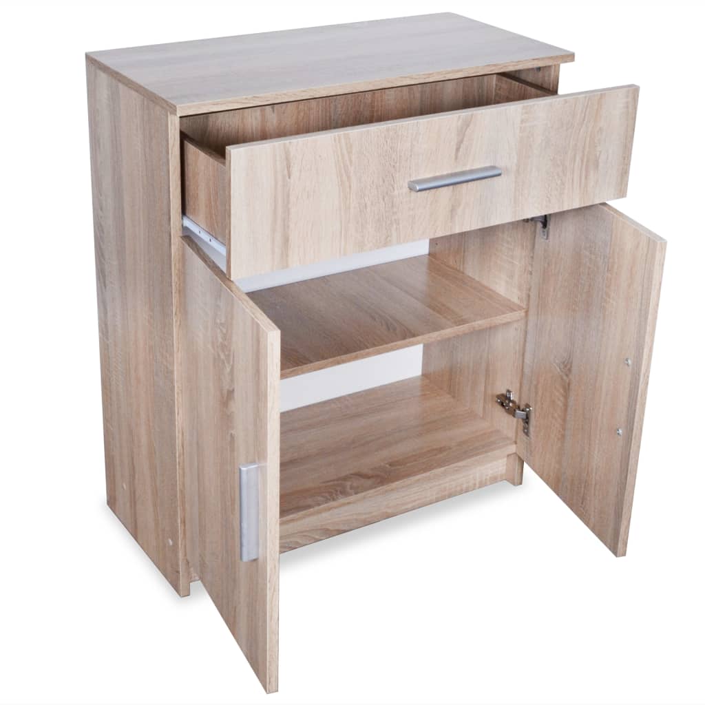 Credenza in Legno Multistrato 71x35x88 cm Rovere