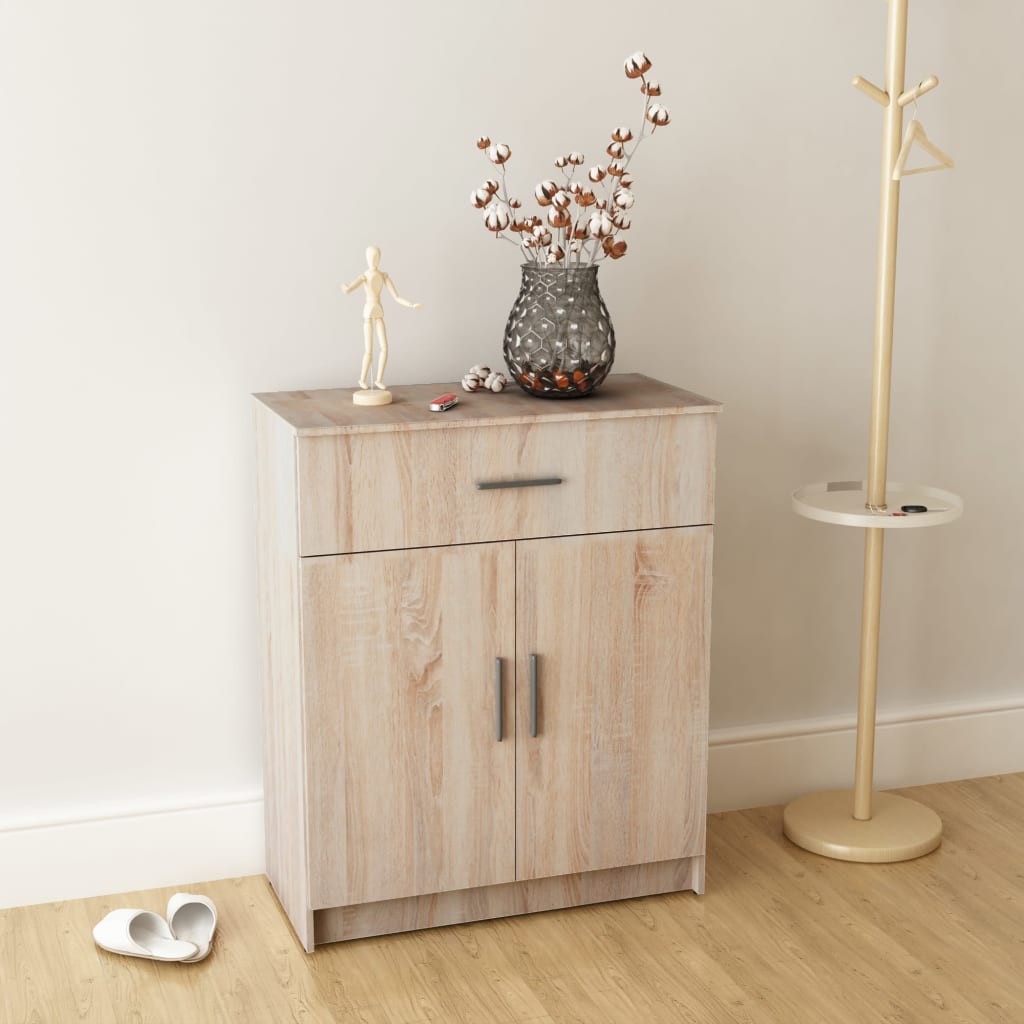 Credenza in Legno Multistrato 71x35x88 cm Rovere