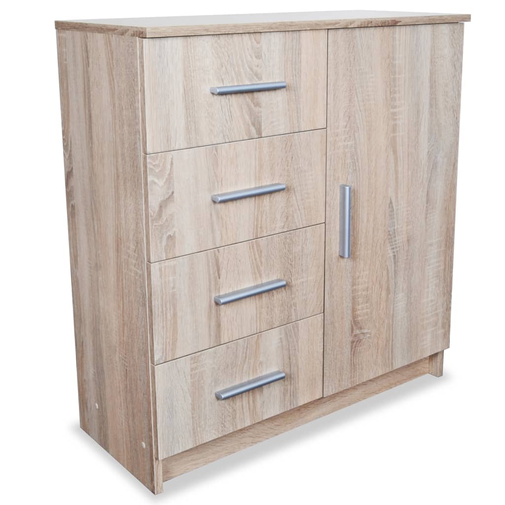 Credenza in Legno Multistrato 79x35x88 cm Rovere