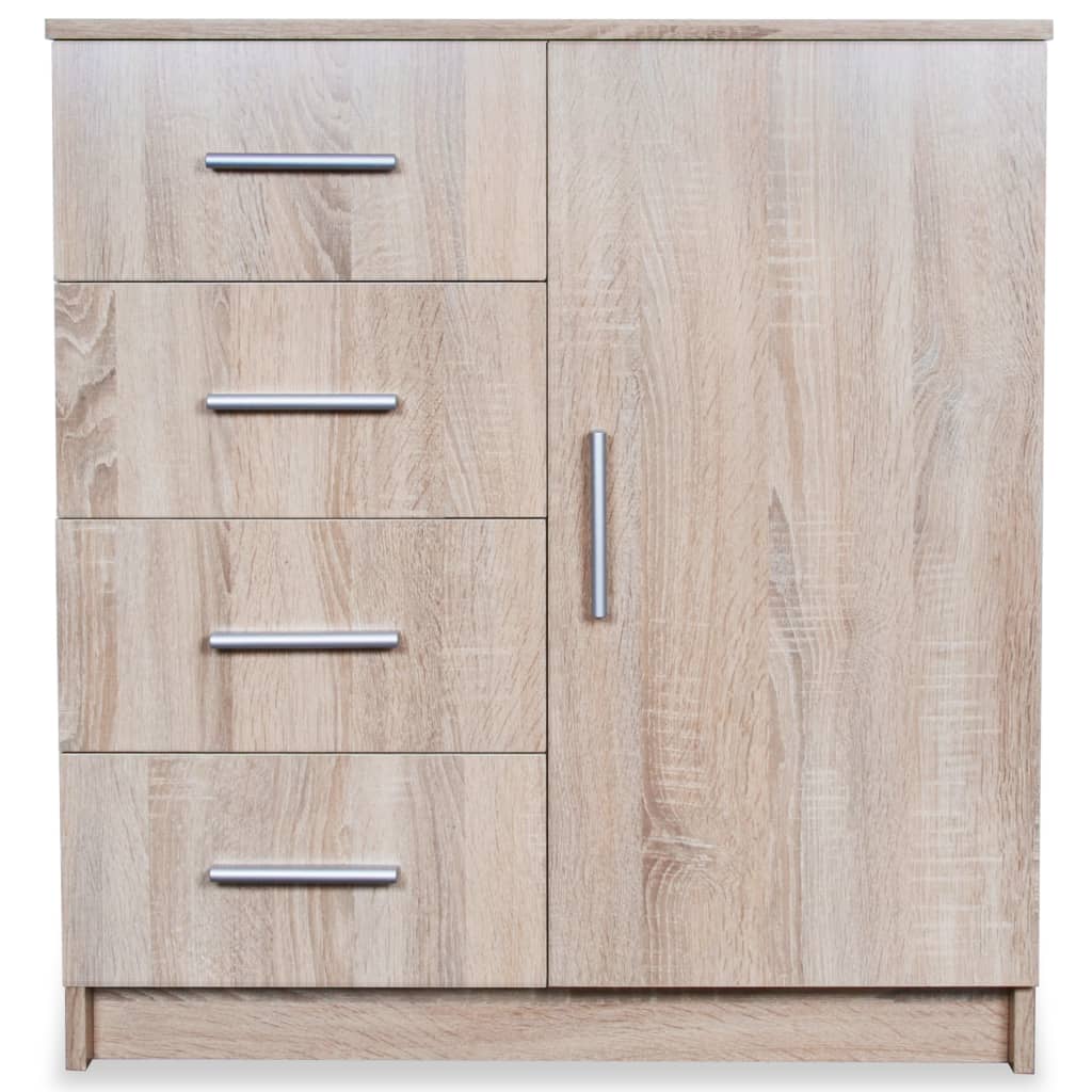 Credenza in Legno Multistrato 79x35x88 cm Rovere
