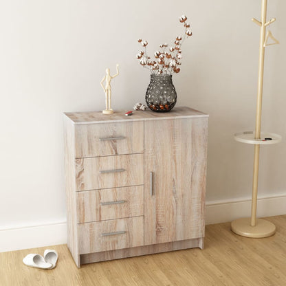 Credenza in Legno Multistrato 79x35x88 cm Rovere