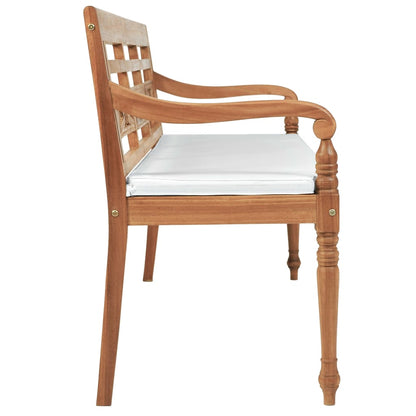 Panchina Batavia con Cuscini 150 cm in Teak