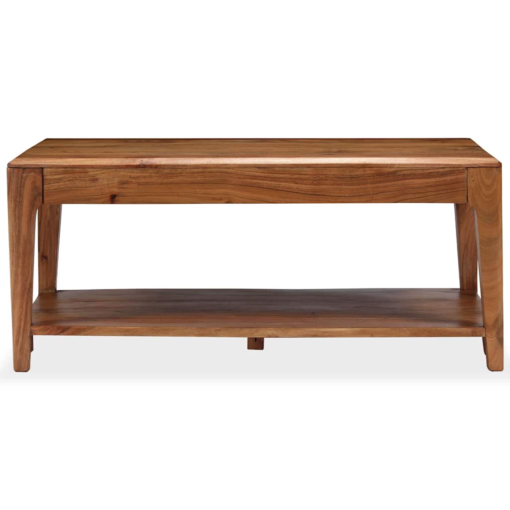 Tavolino da Salotto in Legno Massello 88x50x38 cm