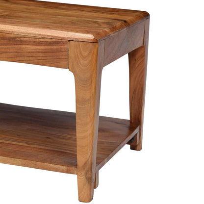 Tavolino da Salotto in Legno Massello 88x50x38 cm