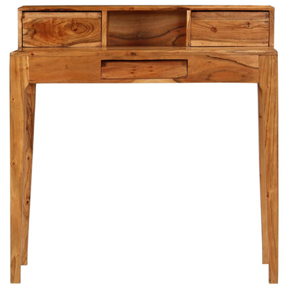 Scrivania con Cassetti in Legno Massello 88x50x90 cm