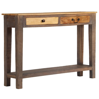 Tavolino da Salotto in Legno Massello Vintage 118x30x80 cm