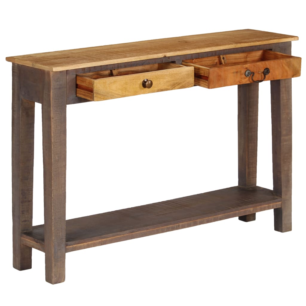 Tavolino da Salotto in Legno Massello Vintage 118x30x80 cm