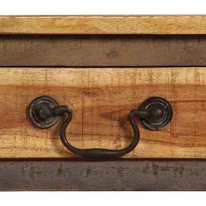Tavolino da Salotto in Legno Massello Vintage 118x30x80 cm