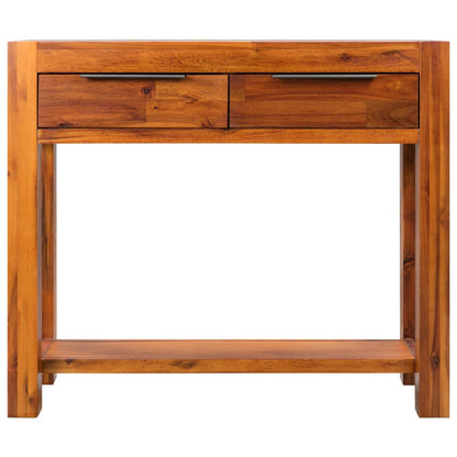 Tavolo Consolle in Legno Massello d'Acacia 86x30x75 cm