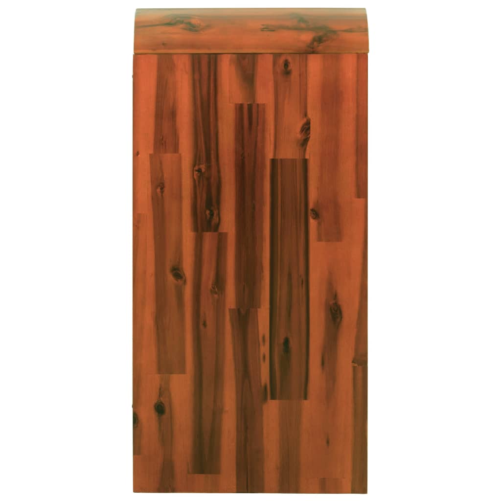 Cassettiera in Legno Massello di Acacia 90x37x75 cm