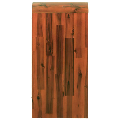 Cassettiera in Legno Massello di Acacia 90x37x75 cm