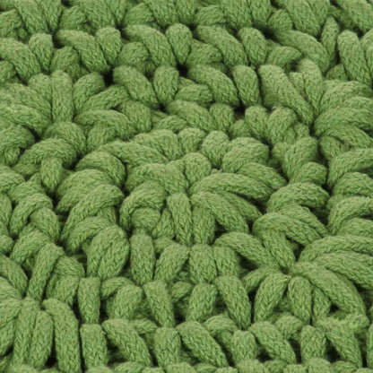 Cuscino da Lanciare Intreccio a cesto Verde 50 x 50 cm Cotone