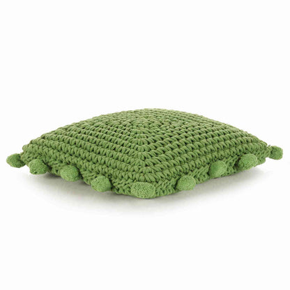 Cuscino da Lanciare Intreccio a cesto Verde 50 x 50 cm Cotone