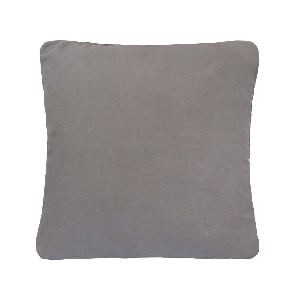 Cuscino da Lanciare Intreccio a cesto con cuscino Grigio Cotone