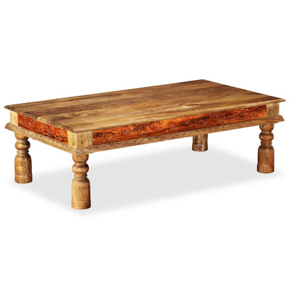 Tavolino da Salotto in Massello di Acacia e Mango 110x60x38cm