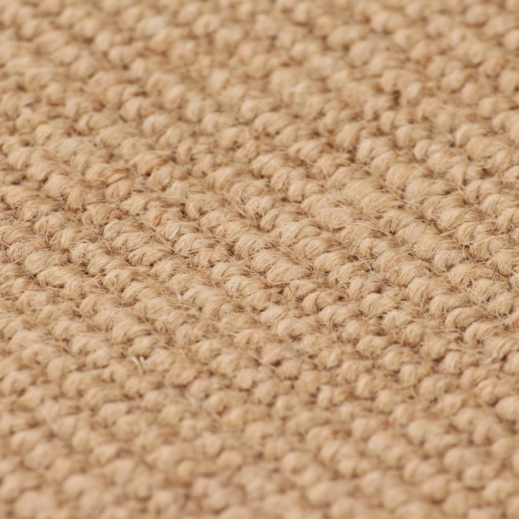 Tappeto di Iuta con Base in Lattice 160x230 cm Naturale