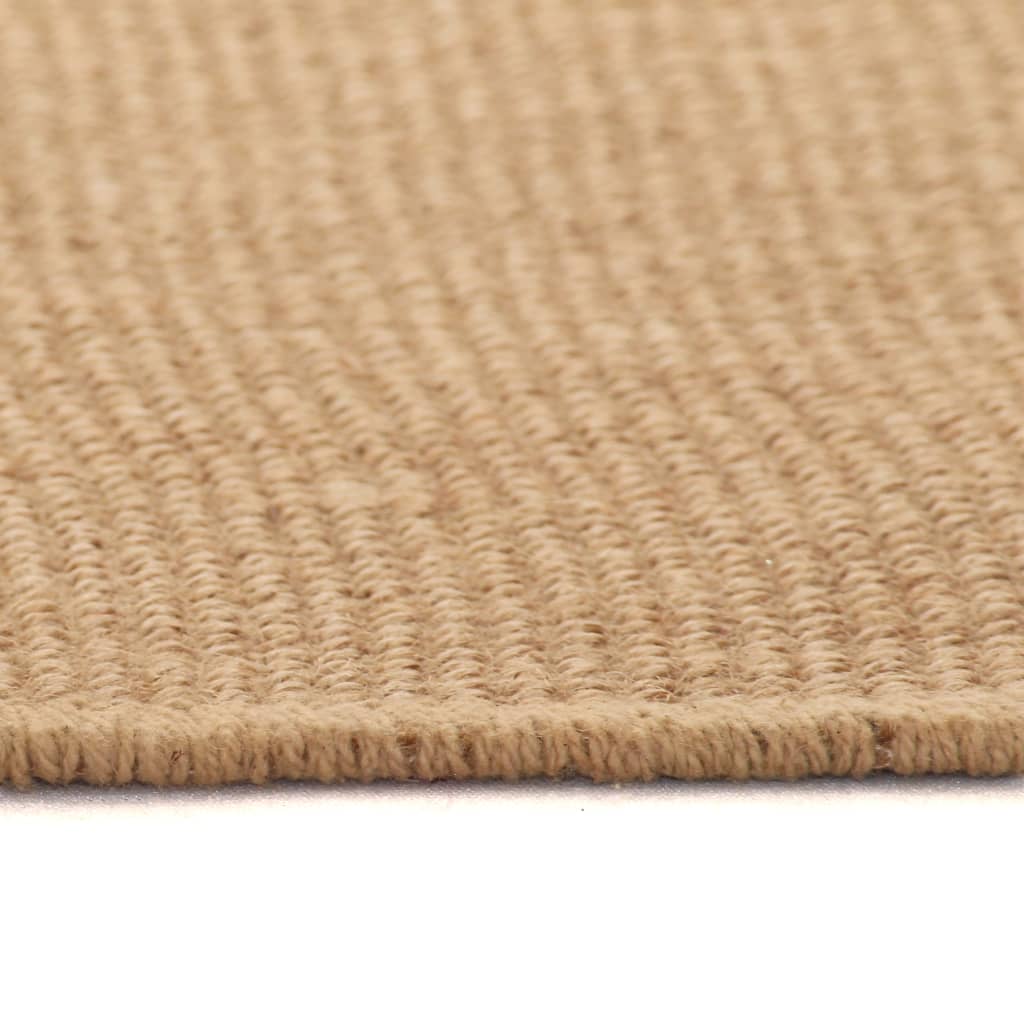Tappeto di Iuta con Base in Lattice 160x230 cm Naturale