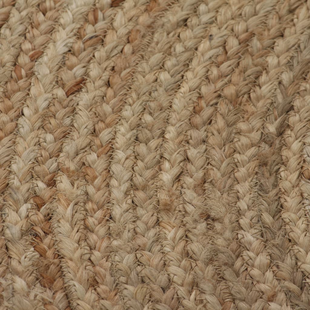 Tappeto in Juta Intrecciata 120 cm Rotondo