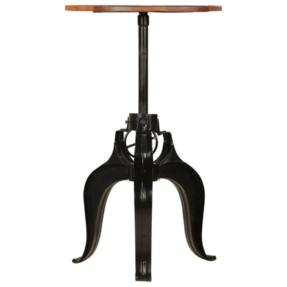 Tavolo da Bar in Legno Massello di Recupero 60x(76-110) cm