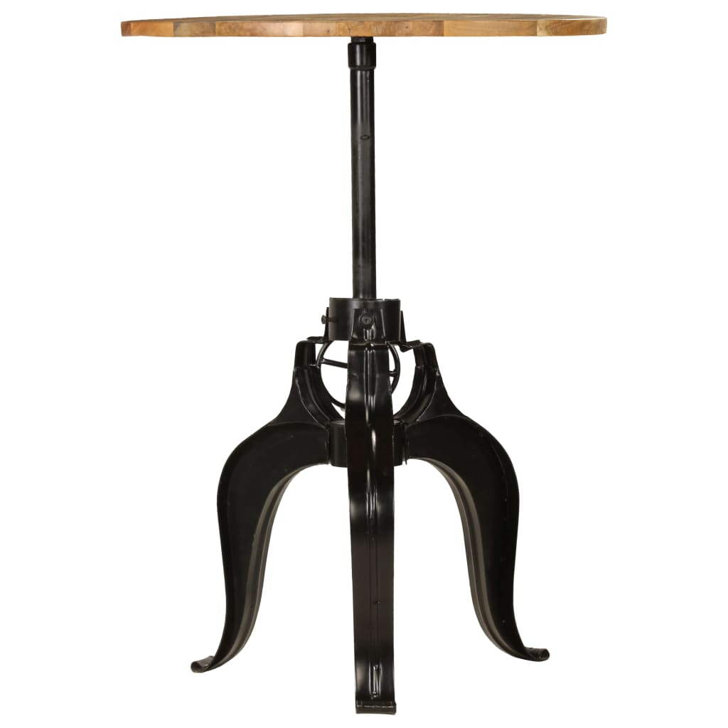 Tavolo da Bar in Legno Massello di Mango 75x(76-110) cm