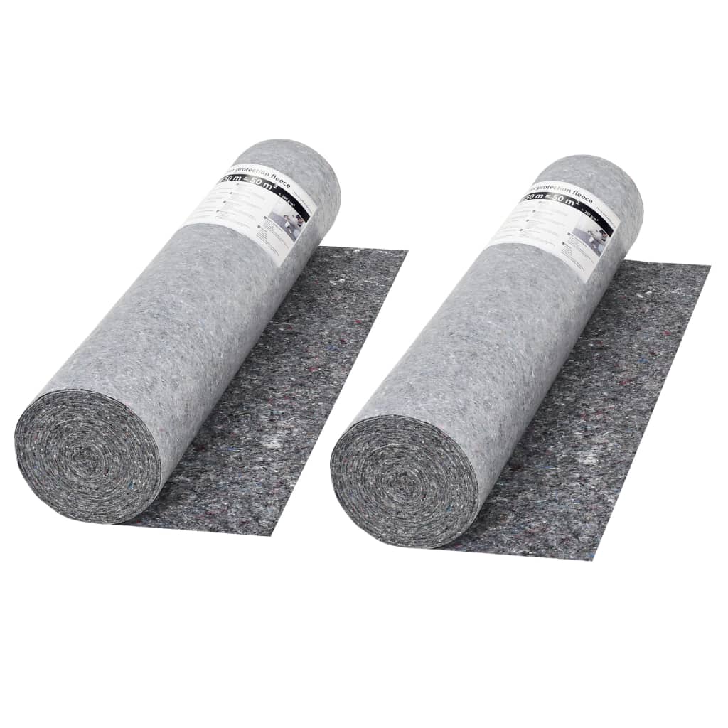 Telo Protettivo per Pittori Antiscivolo 2 pz 50m 280g/mÃ‚Â² Grigio