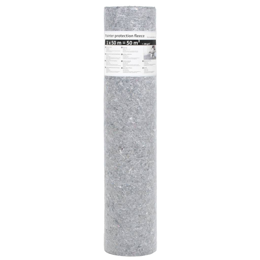 Telo Protettivo per Pittori Antiscivolo 2 pz 50m 280g/mÃ‚Â² Grigio
