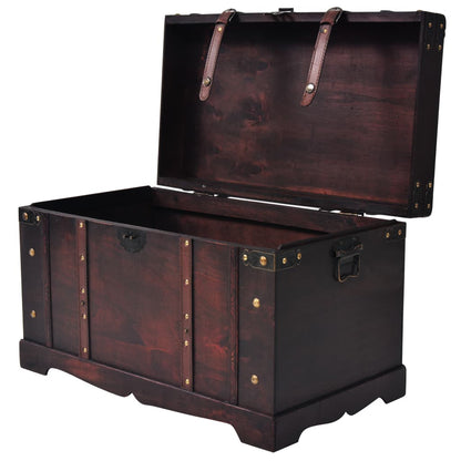 Baule del Tesoro Vintage in Legno 66x38x40 cm