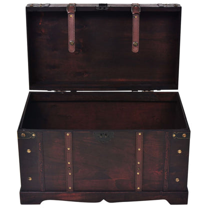 Baule del Tesoro Vintage in Legno 66x38x40 cm