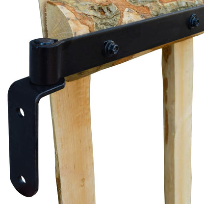 Cancello Singolo per Recinzione in Legno di Nocciolo 100x120 cm