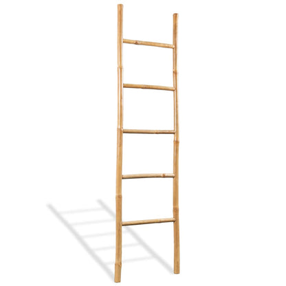 Scala Portasciugamani con 5 Pioli in BambÃ¹ 150 cm