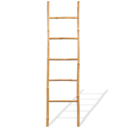 Scala Portasciugamani con 5 Pioli in BambÃ¹ 150 cm